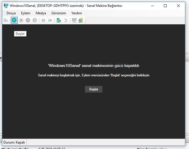 Windows 10- Hyper-V Sanal Makine Oluşturma Rehberi