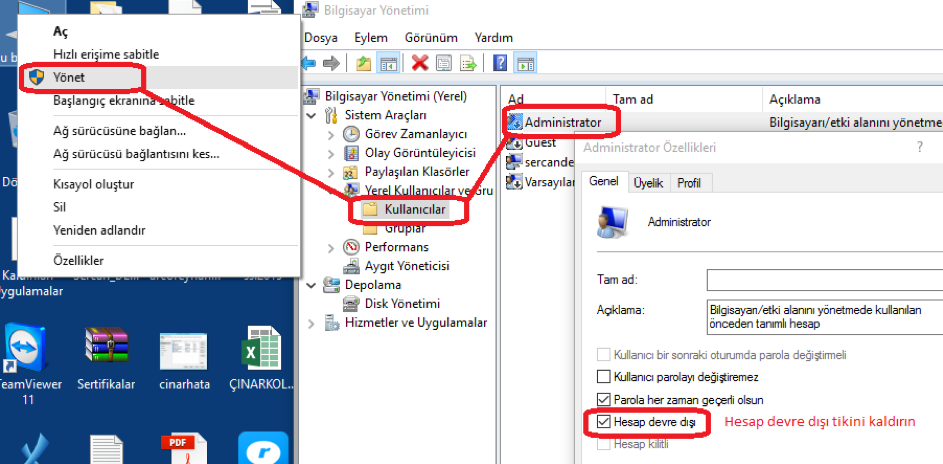 Active Directory veya Local Kullanıcı Profil Taşıma